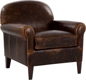 Bastoni Lounge Chair (Chocolate Leather) 