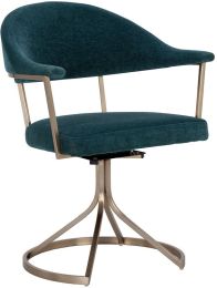 Bexley Swivel Dining Chair (Danny Teal) 