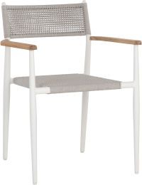 Kona Stackable Dining Armchair (Set of 2 - White) 