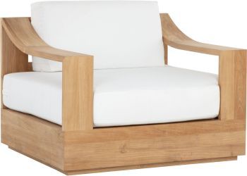 Tahiti Swivel Lounge Chair (Stinson White) 