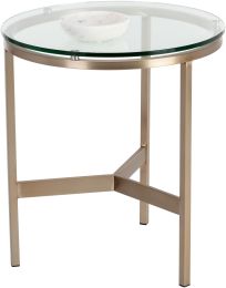 Flato End Table (Antique Brass) 