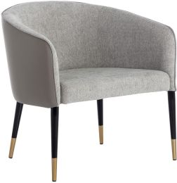 Asher Lounge Chair (Flint Grey & Napa Taupe) 