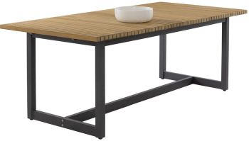 Geneve Extension Dining Table (80 In  to 104 In  - Natural) 