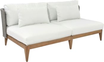 Ibiza 2 Seater Sofa (Natural & Stinson White) 