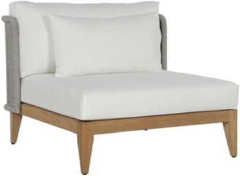 Ibiza Armless Chair (Natural & Stinson White) 