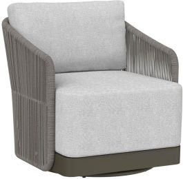 Allariz Swivel Armchair (Warm Grey & Gracebay Light Grey) 