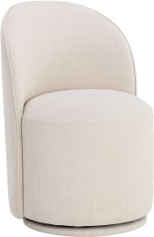 Cavoli Swivel Dining Chair (Effie Linen) 