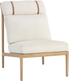 Elanor Lounge Chair (Light Oak - Altro White) 