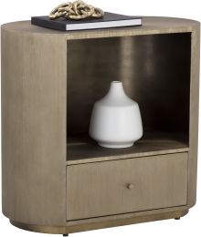 Siena Nightstand (Oval - Antique Brass) 
