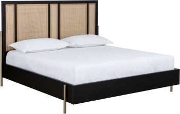 Avida Bed (King - Gold - Black & Natural) 