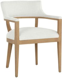 Brylea Dining Armchair (Natural & Heather Ivory Tweed) 