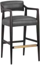 Keagan Barstool (Brentwood Charcoal Leather) 