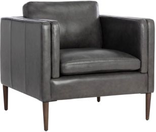 Richmond Fauteuil (Cuir Anthracite Brentwood) 