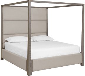 Danette Canopy Bed (King - Zenith Taupe Grey) 