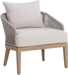 Capri Lounge Chair (Drift Brown & Palazzo Cream) 