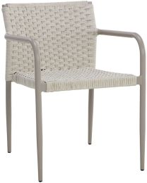 Casella Stackable Dining Armchair (Set of 2 - Cream) 