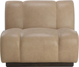 Blaise Swivel Lounge Chair (Sahara Sand Leather) 