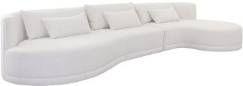Laken Méridienne (Droite - Blanc Copenhague) 
