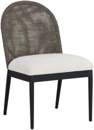 Calandri Dining Chair (Set of 2 - Black & Louis Cream) 