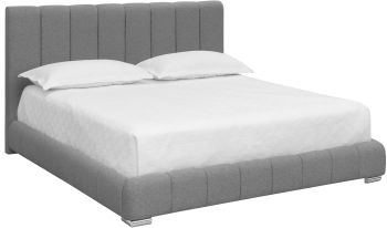 Elody Bed (King - Grey) 