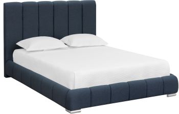 Elody Bed (Queen - Blue Grey) 