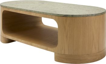Poros Coffee Table (Green & Brown) 