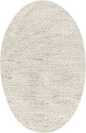 Azalea Rug (Beige & Black - Oval - 6' x 9') 