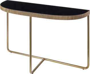 Melton Console Table (Black & Brass) 