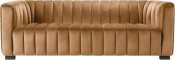 Brionne Sofa (Medium Brown & Black) 