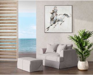 Prancing Stallion Hand Painted Canvas (Small) 