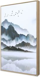 Misty Mountain Hand Painted Giclee 