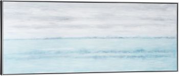Blue Horizon Hand Painted Framed Canvas 