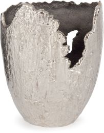 Terra Metal Vase Small (Nickel) 