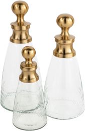Vivienne Decorative Glass Bottles (Set of 3) 