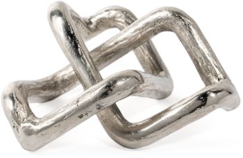 Constance Knot Metal Sculpture (Silver) 
