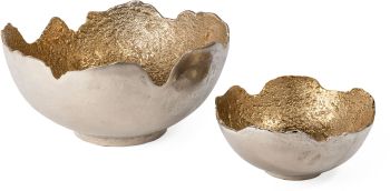 Aidey Decorative Metal Bowls (Set of 2) 