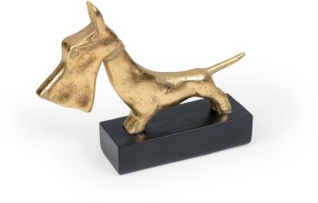 Scottish Terrier Gold Sculpture 