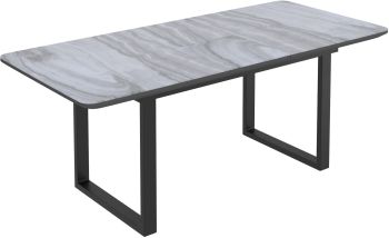 Gavin Dining Table With Extension (Noir) 