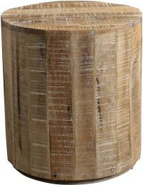 Eva Accent Table (Distressed Natural) 