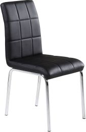 Solara II Side Chair (Set of 4 - Black) 
