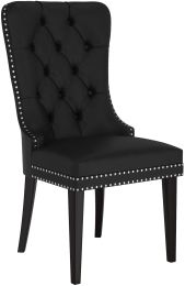 Rizzo Faux Leather Side Chair (Set of 2 - Black) 