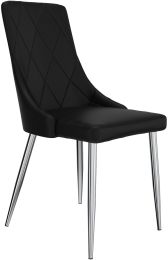 Devo Side Chair (Set of 2 - Black) 