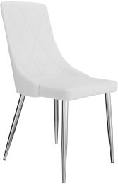 Devo Side Chair (Set of 2 - White) 