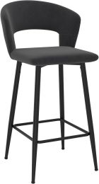 Camille 26 Inch Counter Stool (Set of 2 - Charcoal) 