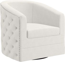 Velci Accent Chair (Ivory) 