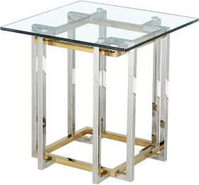 Florina Accent Table (Silver & Gold) 