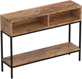 Ojas Console Table (Natural Burnt) 