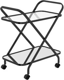 Oriso 2-Tier Bar Cart (Black) 