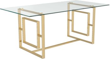 Eros Rectangular Dining Table (Gold) 