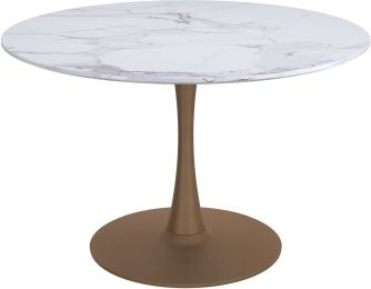 Zilo Dining Table (Large - Aged Gold) 